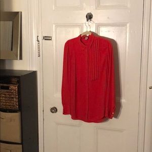 Jcrew red blouse